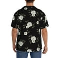 thumbnail image 7 of Goofa Rose Flowers Printed Men's Casual Short-sleeved Shirt,Lightweight Breathable Button-down,Summer Casual men's top,Versatile Fashion shirt-3X-Large, 7 of 7