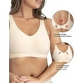 thumbnail image 6 of MecTo Wireless Bras for Women No Underwire Full-Coverage Everyday Bra Bralettes for Women with Support, 6 of 7