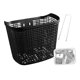 thumbnail image 1 of Cesta para bicicleta, resistente, resistente al agua, con puntal, para colgar. Puntal corto negro, 1 of 9