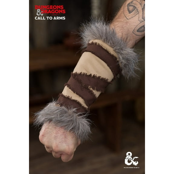 Burgschneider - Dungeons & Dragons Barbarian Bracers Hemp/Brown (size: L/XL )