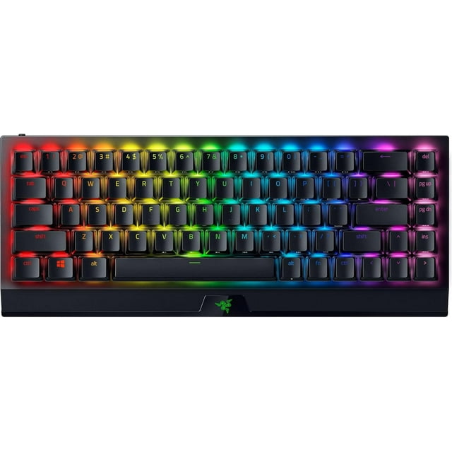 Razer BlackWidow V4 Mini HyperSpeed Wireless Hot Swappable 65% Gaming Keyboard: HyperSpeed Wireless & Bluetooth 5.0 - Orange Touch and Silent Switches - Ghost Pudding Keycap - 200 HR Battery