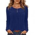 thumbnail image 1 of Camisas de Manga Corta para las Mujeres Casual Color Sólido Blusas Plisadas, Moda Cuello Redondo Tops de Verano para la Fiesta, 1 of 8
