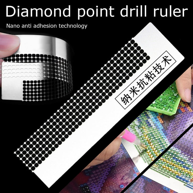 Stainless Steel Diamond Drawing Ruler DIY Diamond Drawing Ruler Mesh Ruler  Square Diamond Drawing Tool Embroidery - AliExpress