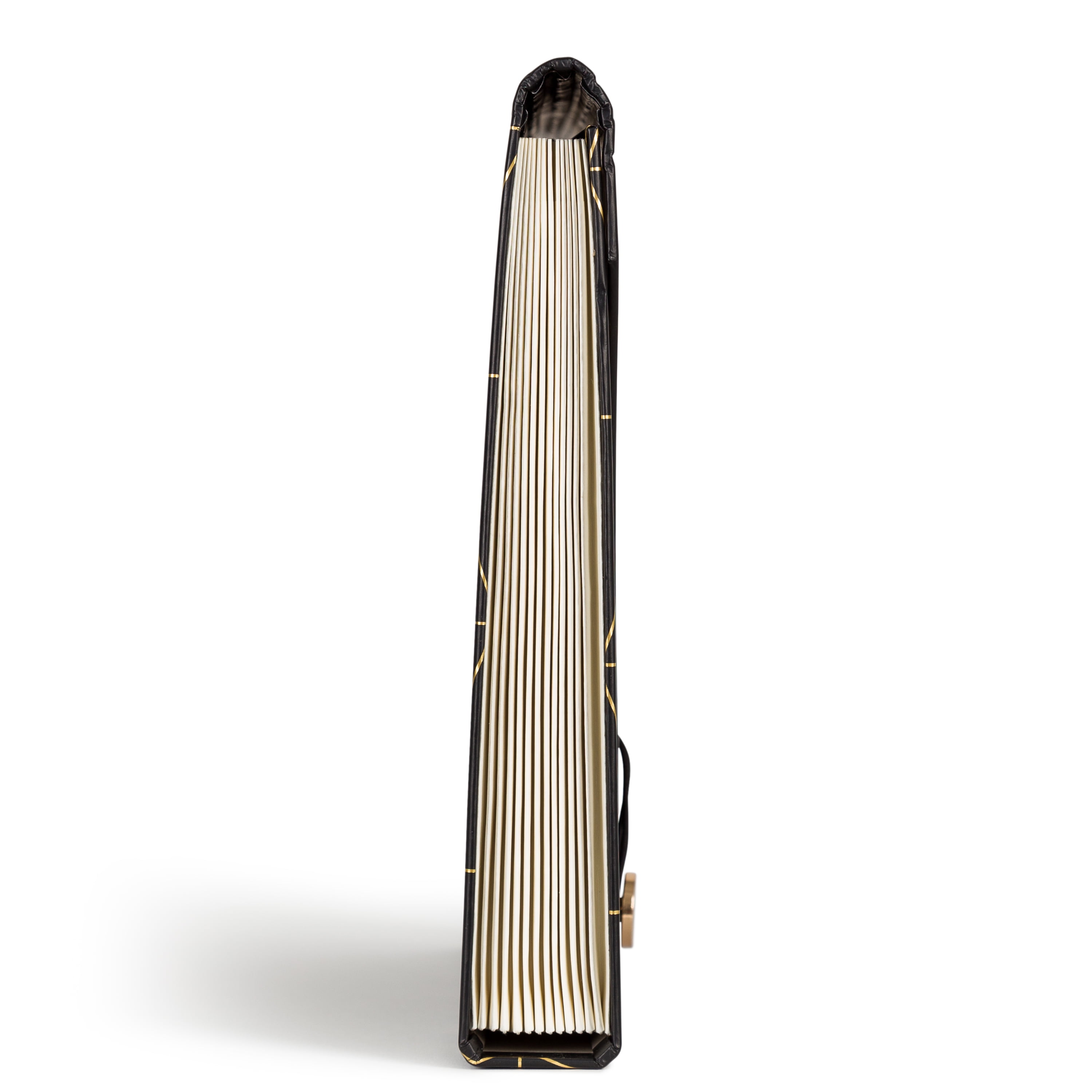 U Brands Classic 13 Pocket File Folder, Black and White, 3318U