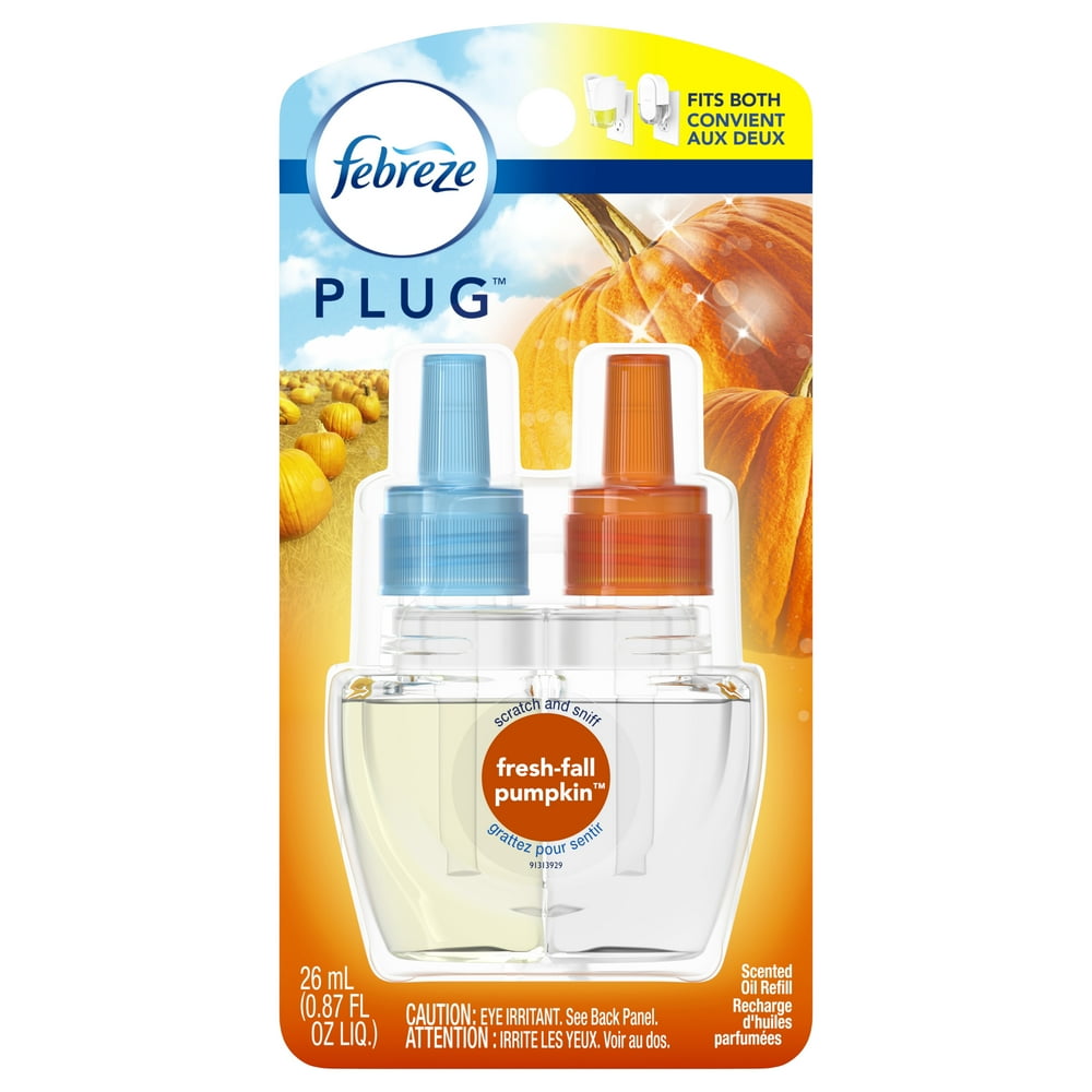 Febreze PLUG FreshFall Pumpkin Scented Oil Plugin Air Freshener Refill