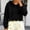 Black, variant on Cropped Hoodie Women Casual Elegant Cute Scalloped Hem Crop Sweatshirts Long Sleeve Drawstring Pullover 2026 Fall Soft Lightweight Hooded Tops Daily Travel Outfits, Beige L