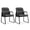 2 Pack Black, variant on Demi Bonn Waiting Room Chairs, Office Desk Guest Chair with Padded Arms, Easy to Assemble, 15 - minute Setup, Black