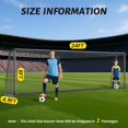 thumbnail image 3 of Slsy 24x8FT/21x7FT/18x7FT/12x6FT Professional Soccer Goals, 66mm Aluminum Heavy-Duty Soccer Goal, Galvanized Steel Training Soccer Goal for Youth, Adults & Soccer Clubs, 3 of 9