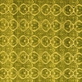 thumbnail image 1 of Ahgly Company Machine Washable Indoor Square Abstract Yellow Modern Area Rugs, 6' Square, 1 of 4