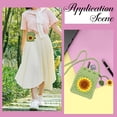thumbnail image 5 of Bag DIY Crochet Kit Complete Beginner Crochet Kits Sunflower Crocheting Phone Bag Starter Step-by-Step Video Tutorials Learn to Stitch 3D Knitting Crochet Amigurumi Kits for Adult Starters Colorful, 5 of 5