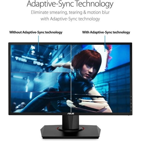 ASUS - VG248QG 24" Widescreen LCD ELMB Sync, Adaptive-Sync snd FreeSync Compatible FHD Gaming Monitor (DisplayPort, HDMI) - Black
