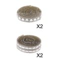 thumbnail image 1 of 4 Piezas 1 Cinta de de Imitación de Plata Adorno de de Cristal Artesanía de Bricolaje, 1 of 9