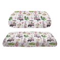 thumbnail image 2 of Pzuqiu Golf Cart Print Seat Cover Set - Breathable Stretch-Fit Protector, Universal Fit for 2-Seater Ezgo, Club Car & Yamaha, Washable Golf Cart Accessories, 2 of 10