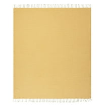 Ox Bay Shashi Mustard Diamond Ultra-Soft Turkish Cotton Throw Blanket, 50" x 60"