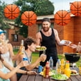 thumbnail image 5 of Gmogad 4 Pcs Basketball Paper Lanterns 20cm, Sports Party Decor, Ceiling Hanging Orange Globe Lights for Birthday, Classroom, Team Theme Events, 5 of 6