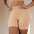 thumbnail image 3 of BELTNOV Women Lace High Waist Underwear Tummy Control Hip Lifting Slim Body Shaper Shaping Panties Beige, 3 of 4