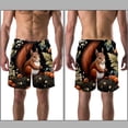 thumbnail image 3 of luoweisi Men's Beach Shorts Quick Dry Swim Trunks with Mesh Lining Squirrel S, 3 of 5