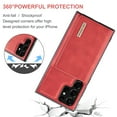 thumbnail image 3 of ELEHOLD 2-in-1 Detachable Wallet Case for Samsung Galaxy S20 FE Premium Leather Case Soft TPU Bumper Magnetic Removable Card Holders Kickstand Function Shockproof Case,red, 3 of 8