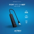 thumbnail image 3 of HUB USB-C Acteck Port X7C DH607 7 en 1 Negro AC-937030, 3 of 4