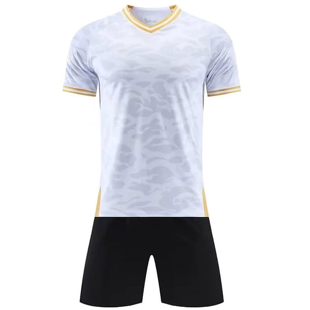 Odeerbi Niños Niñas Rápido Seco Fútbol Formación Uniforme Conjunto Gradiente Manga Corta Camiseta Shorts Malla Conjunto Atlético Para 1-12 Años