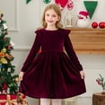 thumbnail image 7 of ZTKWD Baby Christmas Outfits Girl Toddlers and Baby Girls' Long Sleeve Corduroy Dress, 7 of 7