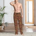 thumbnail image 2 of Qekee Cute Armadillos Pattern Men's Straigh Pajama Pant，Lounge Pants,Comfy Sleepwear-Medium, 2 of 6