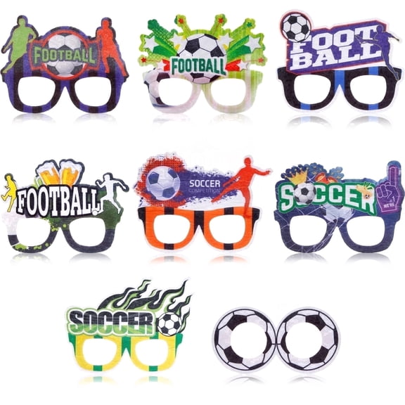 MAXBROTHERS Football Party Glasses 8 Piece Set
