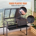 thumbnail image 5 of KFFKFF Tortoise Home, Wood Enclosure for Indoors & Outdoors, Mobile Reptile Habitat with Lamp Holder, Small Pet Cage with Elevated Base, Casters for Gecko, Lizard, Snake, 5 of 9