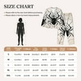thumbnail image 3 of Rateoe Spiders On The Web 1 Pattern Womens Pajamas Set Long Sleeve Sleepwear Button Down Nightwear Soft Cotton Pj Lounge Sets, 3 of 9