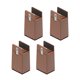 thumbnail image 5 of Paquete de 4 elevadores de piernas Zulema para cama y mobiliario con abrazadera de tornillo 10 cm Marrón 10-37 mm, 5 of 8