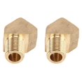 thumbnail image 2 of 2 Pcs 45o Street Elbow Fitting Solid Brass 8mm Inner Thread 45 Degree Air Fuel Gas Water Pipe Adapter Connector, 2 of 5