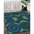 thumbnail image 2 of Ahgly Company Indoor Square Patterned Dark Cyan Green Area Rugs, 4' Square, 2 of 6