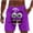 Purple, variant on Purcolt Men's Swim Trunks Summer Casual Beach Vacation Novelty Shorts with Pockets