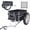 Black Heavy Duty, variant on Harmie Bike Cargo Trailer for Bicycle Hauling Black Steel Frame Quick Hitch Outdoor Travel Cart 110 lb Capacity Foldable Frame
