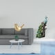 thumbnail image 2 of Figura de pájaro,Figura de pájaro dorado,decoración para el hogar,estatua de animal,Figura de escritorio,Estatua de pavo real en estante,escritorio,decoración del hogar,Figuras decorativas, 2 of 7
