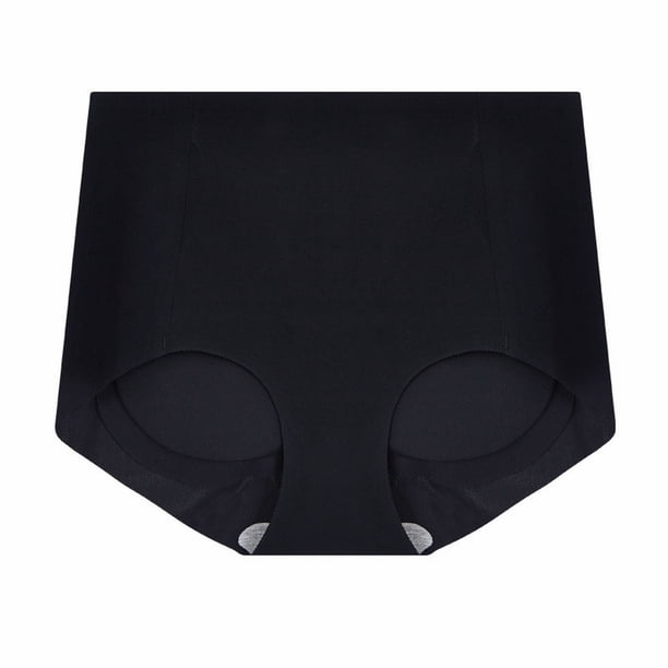 Ropa interior mujer Gibobby Algodón Levantamiento glúteos sexy Pantalones Cintura alta XL Negro