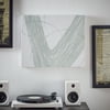 MoDRN Industrial V Brush Stroke Wall Art