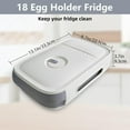 thumbnail image 6 of Egg holder for Refrigerator, Egg container for Fridge with Lid, Stackable Refrigerator Organizer Bins, Plastic Egg Storage Organizers for 18 Eggs, Fresh Egg Tray Egg Storage Box for Fridge, 6 of 7