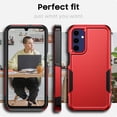 thumbnail image 2 of for Samsung Galaxy A25 5G Case, [Shockproof] Military Grade Proof Protection [Dropproof] Rugged Protective Heavy Duty Phone Case Cover for Samsung Galaxy A25 5G (Red), 2 of 14