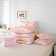 thumbnail image 6 of Castle Fairy Boys Girls Ballet Girl Bedding Comforter Set 7-Piece,Kawaii Floral Flowers Bow King Bedding Sets,Dance Theme Ultra Soft Bed Sheets,Microfiber Bedroom Decor,Reversible, 6 of 8