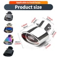 thumbnail image 3 of for Multiple Models Car Tailpipe Muffler Stainless Steel Tail Pipe Rear, 3 of 8