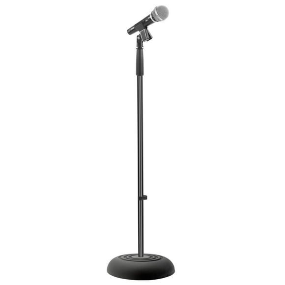 PYLE-PRO Support de Microphone - Support Universel avec Base Compacte Lourde, Hauteur Réglable (2.8 Pieds - 5 Pieds Pieds) - PMKS5