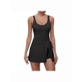 thumbnail image 1 of Vestido de yoga/tenis antideslizante de color liso con tirantes, sexy y ligero. Vestido deportivo transpirable para exteriores para mujer., 1 of 5
