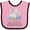 Pink and Black, variant on Inktastic Will You Be My Godmother? Boys or Girls Baby Bib
