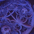 thumbnail image 1 of Ahgly Company Machine Washable Indoor Square Transitional Midnight Blue Area Rugs, 4' Square, 1 of 7