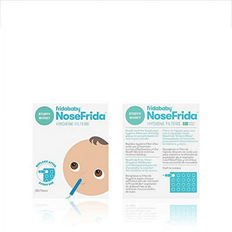 Baby Nasal Aspirator 20 Hygiene Filters for Nosefrida the Snotsucker, Frida  Baby 94922603494