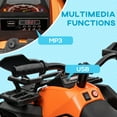 thumbnail image 5 of Aosom Kids ATV, 12V 4 Wheeler Ride on Quad Car Toy with Music, Headlights, Battery Powered Electric Vehicle for Boys and Girls, Orange, 5 of 10