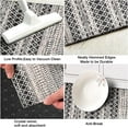 thumbnail image 5 of Boho Moroccan Kitchen Rug and Sets 2 Piece Non Skid Washable mat for Kitchen mats for Floor Farmhouse Black Bohemian Kitchen Decor (Black, One Size), 5 of 6