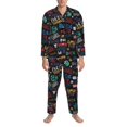 thumbnail image 3 of Fotbe Basketball Pijama de Hombre con Estampado de Manga Larga, Conjunto de 2 Piezas, Ropa de Dormir Suave y Cómoda con Bolsillos-XX-Large, 3 of 7