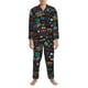 thumbnail image 3 of Balery Basketball Pijama para Hombre de Dos Piezas con Manga Larga, Conjunto de Dormir y Descanso Suave con Bolsillos-Medium, 3 of 7